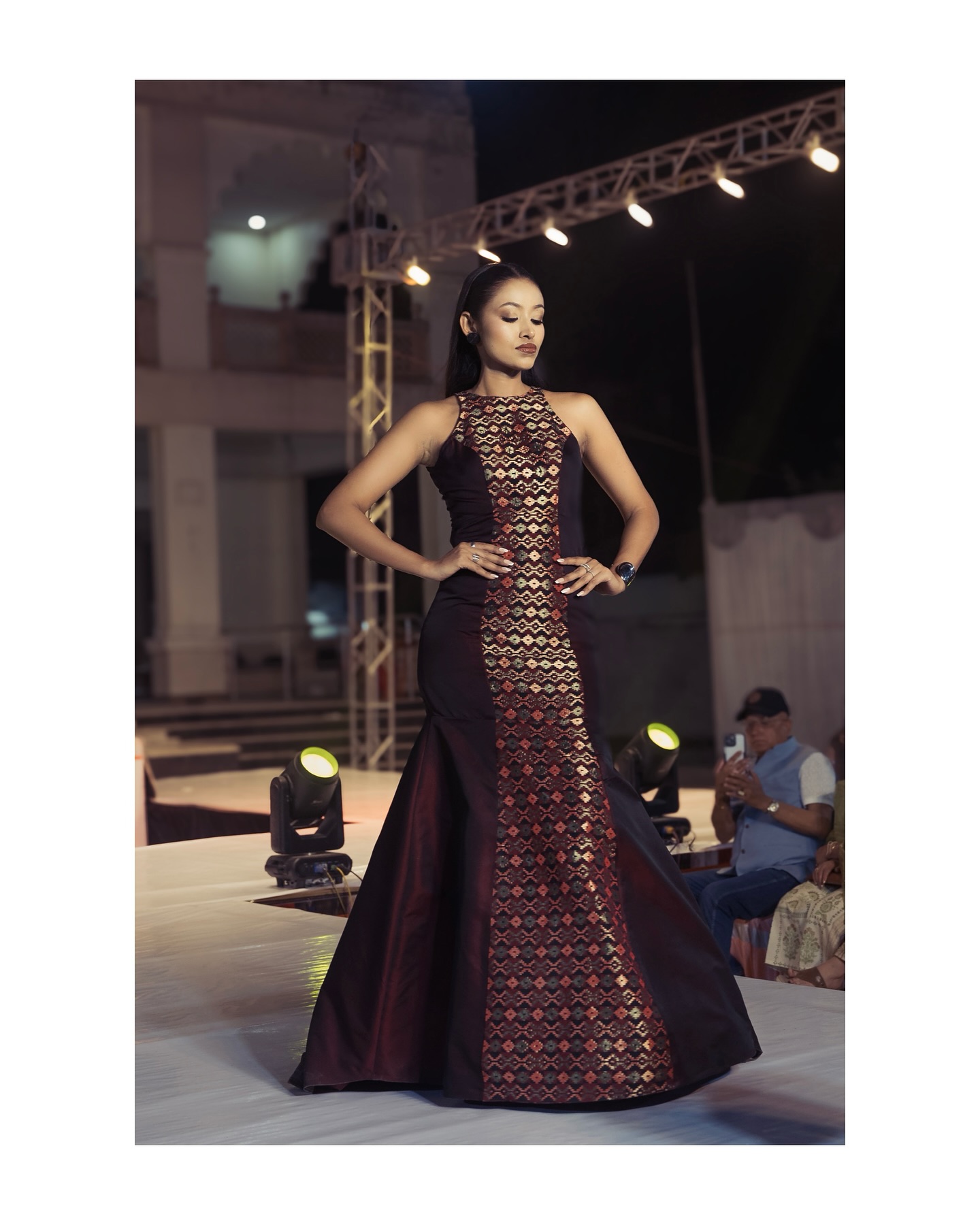 Modern Dhaka Dress Fusion